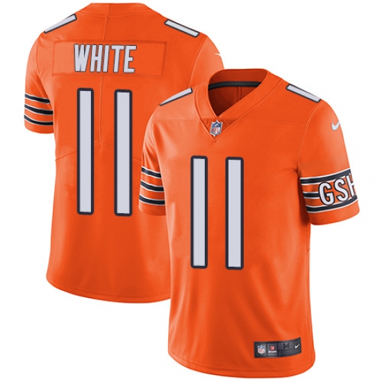 Youth Nike Chicago Bears #11 Kevin White Limited Orange Rush Vapor Untouchable NFL Jersey - Ujersey
