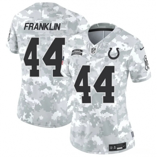 Women's Indianapolis Colts #44 Zaire Franklin 2024 F.U.S.E Arctic Camo Salute To Service Limited Stitched Jersey(Run Small) - Ujersey