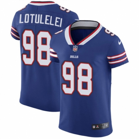 Men's Nike Buffalo Bills #98 Star Lotulelei Royal Blue Team Color Vapor Untouchable Elite Player NFL Jersey - Ujersey
