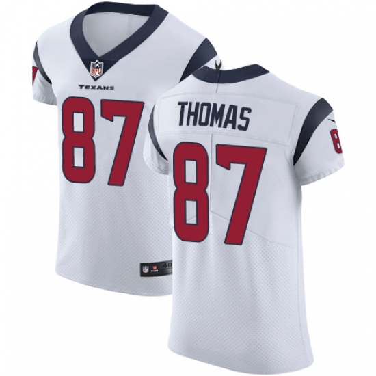Men's Nike Houston Texans #87 Demaryius Thomas White Vapor Untouchable Elite Player NFL Jersey - Ujersey