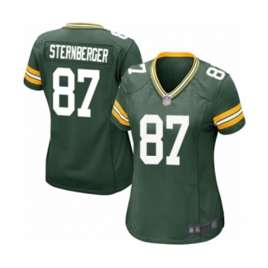 Women's Green Bay Packers #87 Jace Sternberger Game Green Team Color Football Jersey - Ujersey