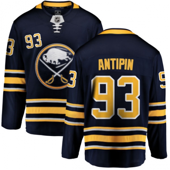 Men's Buffalo Sabres #93 Victor Antipin Fanatics Branded Navy Blue Home Breakaway NHL Jersey - Ujersey