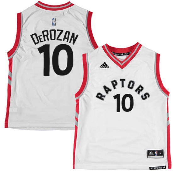 Men's Adidas Toronto Raptors #10 DeMar DeRozan Authentic White NBA Jersey - Ujersey