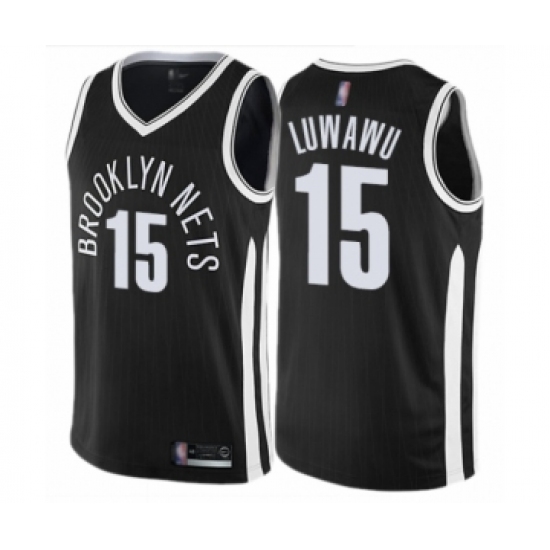 Youth Brooklyn Nets #15 Timothe Luwawu Swingman Black Basketball Jersey - City Edition - Ujersey