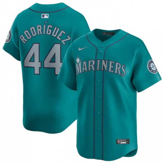 Men's Seattle Mariners #44 Julio Rodríguez Aqua Alternate Limited Stitched jersey - Ujersey