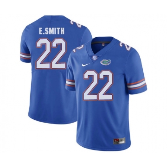 Florida Gators 22 E.Smith Blue College Football Jersey - Ujersey