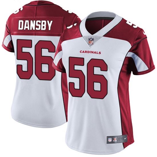 Women's Nike Arizona Cardinals #56 Karlos Dansby White Vapor Untouchable Limited Player NFL Jersey - Ujersey