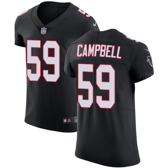 Men's Nike Atlanta Falcons #59 De'Vondre Campbell Black Alternate Vapor Untouchable Elite Player NFL Jersey - ujerseystore