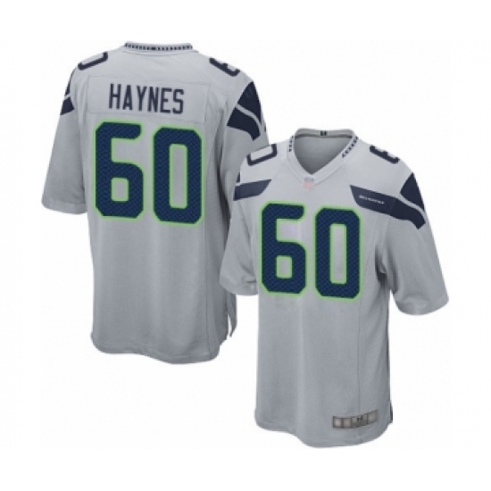 Men's Seattle Seahawks #60 Phil Haynes Game Grey Alternate Football Jersey - Ujersey