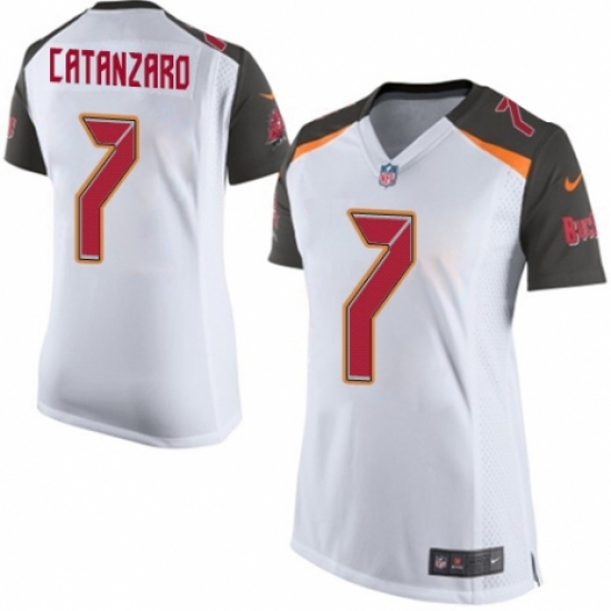Women's Nike Tampa Bay Buccaneers #7 Chandler Catanzaro Game White NFL Jersey - Ujersey