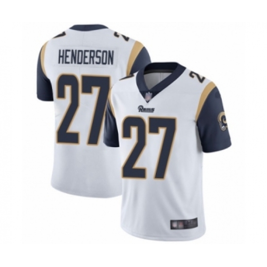 Men's Los Angeles Rams #27 Darrell Henderson White Vapor Untouchable Limited Player Football Jersey - Ujersey