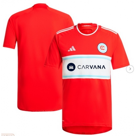 Men's Chicago Fire adidas Red 2024 Return To Red Replica Jersey - Ujersey