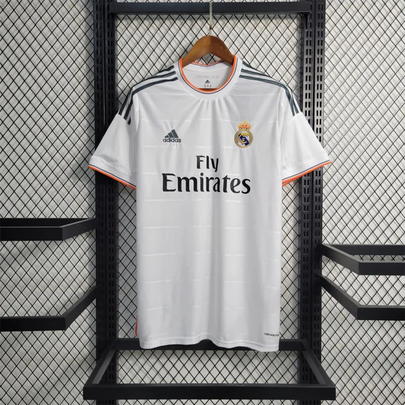 Real Madrid Retro Jersey Home Custom Soccer Shirt 2013/14 - ujerseystore