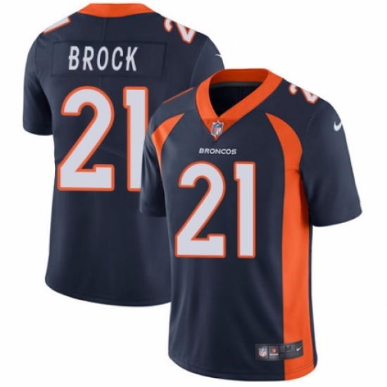 Youth Nike Denver Broncos #21 Tramaine Brock Navy Blue Alternate Vapor Untouchable Limited Player NFL Jersey - Ujersey