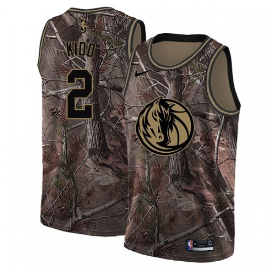 Youth Nike Dallas Mavericks #2 Jason Kidd Camo NBA Swingman Realtree Collection Jersey - Ujersey