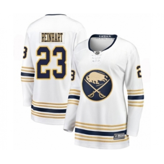 Women's Buffalo Sabres #23 Sam Reinhart Fanatics Branded White 50th Season Breakaway Hockey Jersey - Ujersey