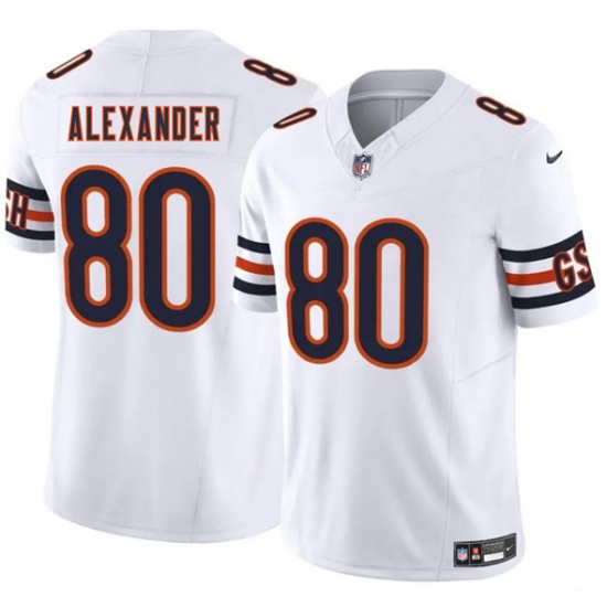 Men's Chicago Bears #80 Maurice Alexander White 2025 F.U.S.E. Vapor Football Stitched Jersey - Ujersey