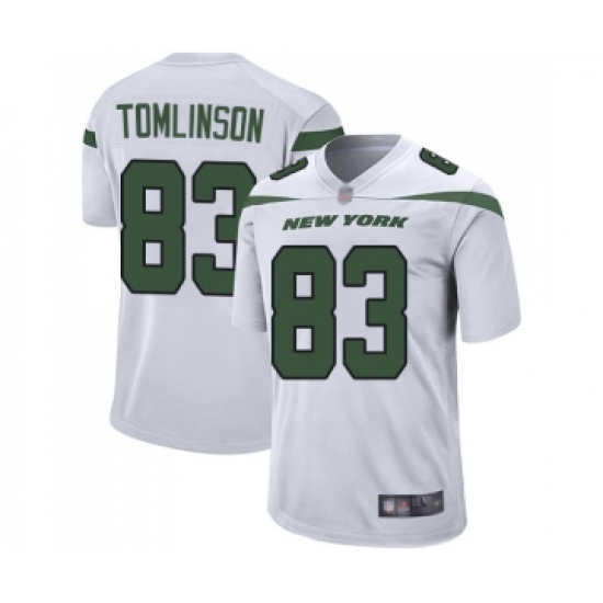 Men's New York Jets #83 Eric Tomlinson Game White Football Jersey - Ujersey