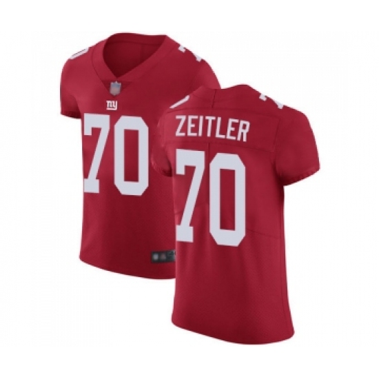 Men's New York Giants #70 Kevin Zeitler Red Alternate Vapor Untouchable Elite Player Football Jersey - Ujersey