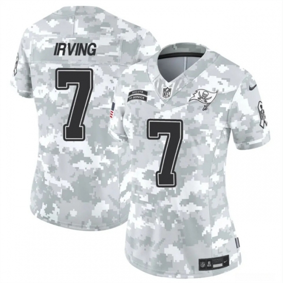 Women's Tampa Bay Buccaneers #7 Bucky Irving 2024 F.U.S.E Arctic Camo Salute To Service Limited Stitched Football Jersey(Run Small) - Ujersey