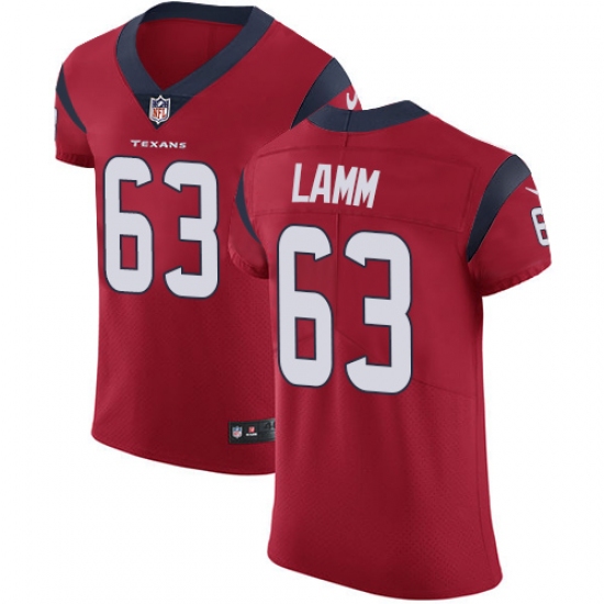 Men's Nike Houston Texans #63 Kendall Lamm Red Alternate Vapor Untouchable Elite Player NFL Jersey - Ujersey