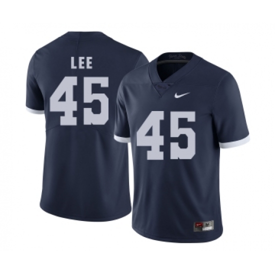 Penn State Nittany Lions 45 Sean Lee Navy College Football Jersey - Ujersey