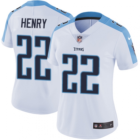 Women's Nike Tennessee Titans #22 Derrick Henry Elite White NFL Jersey - Ujersey