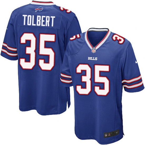 Men's Nike Buffalo Bills #35 Mike Tolbert Game Royal Blue Team Color NFL Jersey - Ujersey