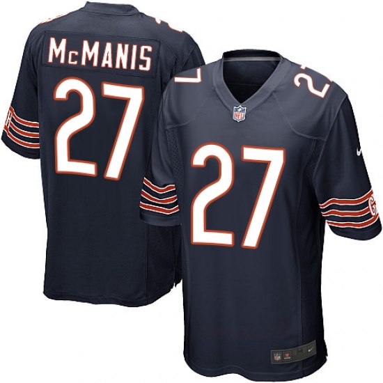 Men's Nike Chicago Bears #27 Sherrick McManis Game Navy Blue Team Color NFL Jersey - Ujersey