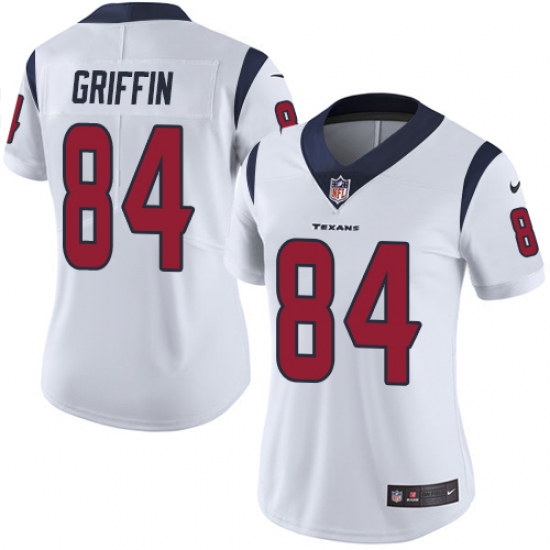 Women's Nike Houston Texans #84 Ryan Griffin Elite White NFL Jersey - Ujersey