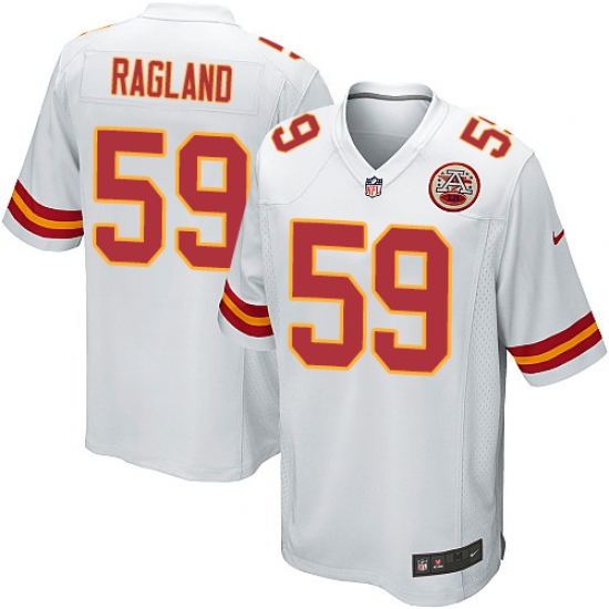 Men's Nike Kansas City Chiefs #59 Reggie Ragland Game White NFL Jersey - Ujersey