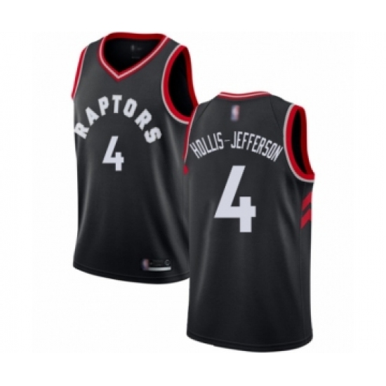 Youth Toronto Raptors #4 Rondae Hollis-Jefferson Swingman Black Basketball Jersey Statement Edition - Ujersey