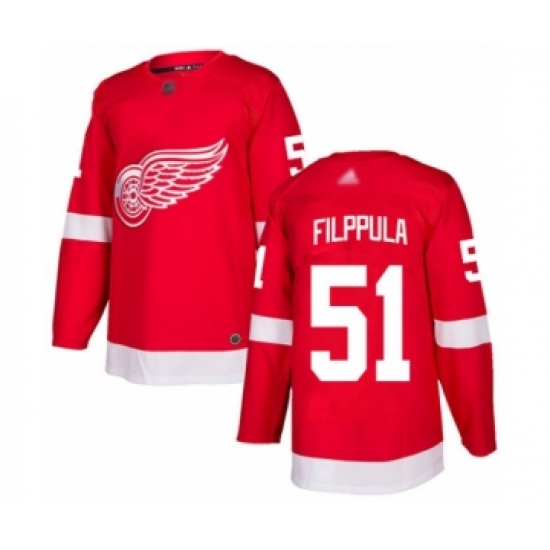 Youth Detroit Red Wings #51 Valtteri Filppula Authentic Red Home Hockey Jersey - Ujersey