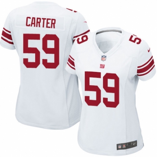 Women's Nike New York Giants #59 Lorenzo Carter Game White NFL Jersey - Ujersey