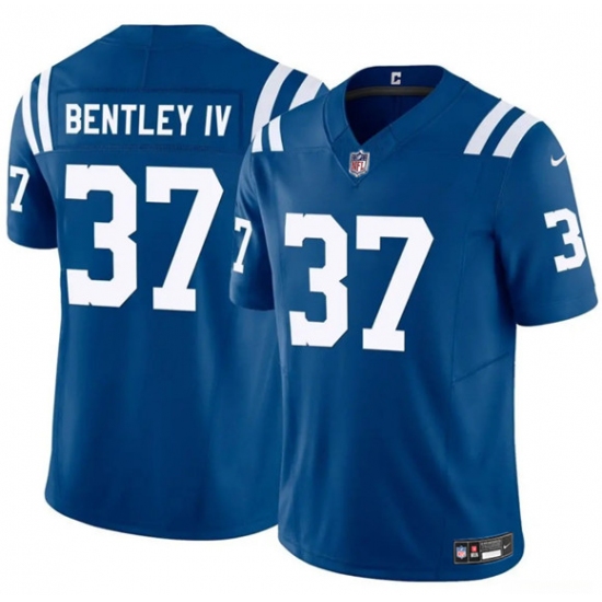 Men's Indianapolis Colts #37 Ulysses Bentley IV Blue 2025 F.U.S.E. Vapor Limited Football Stitched Jersey - Ujersey