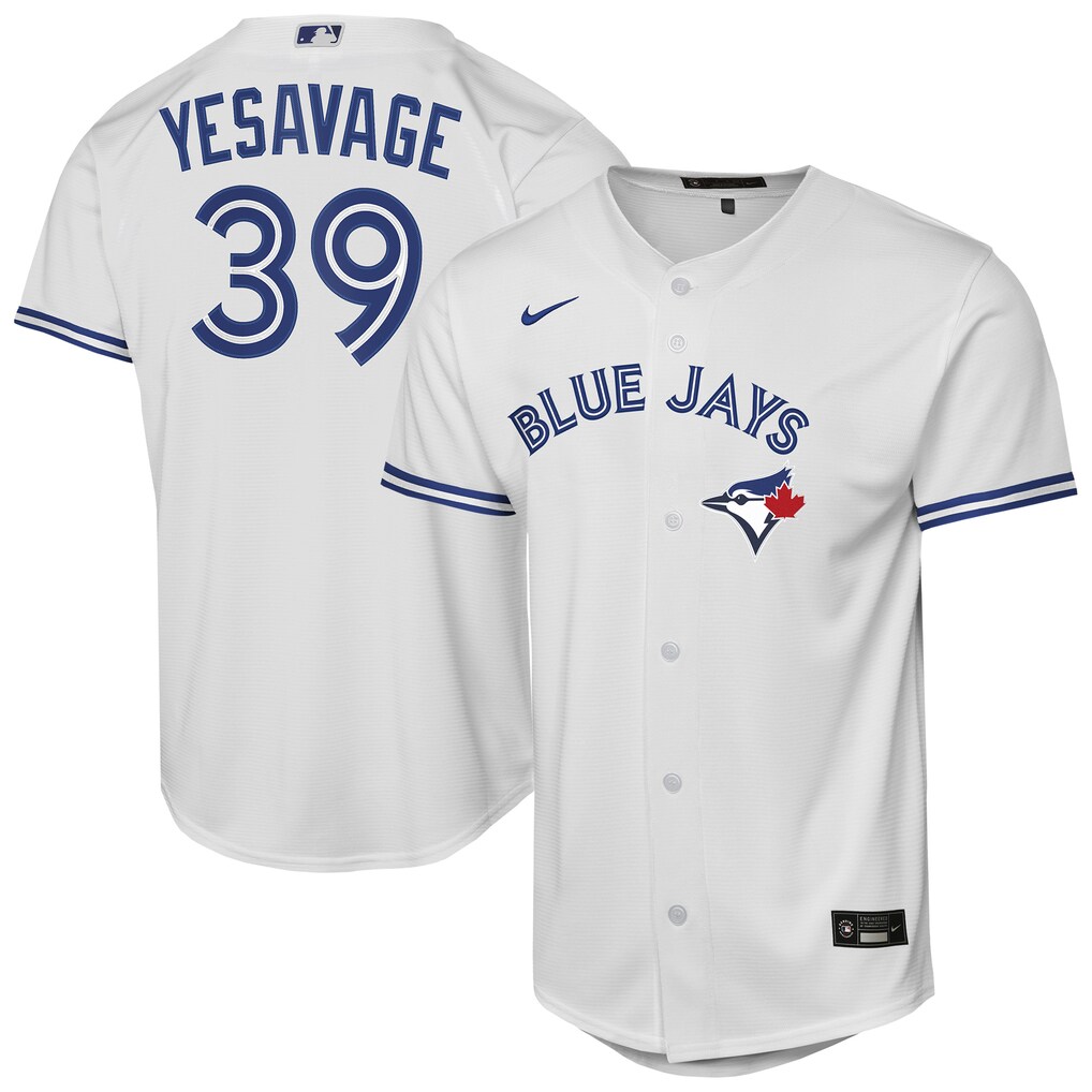 Youth Toronto Blue Jays Trey Yesavage Nike White Home Baseline Jersey - Ujersey