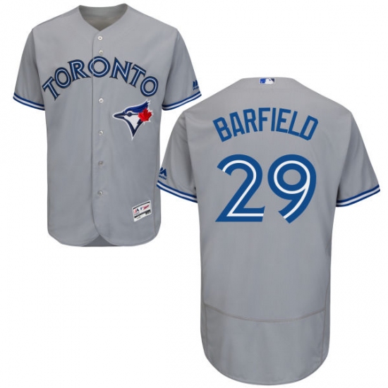 Men's Majestic Toronto Blue Jays #29 Jesse Barfield Grey Flexbase Authentic Collection MLB Jersey - Ujersey