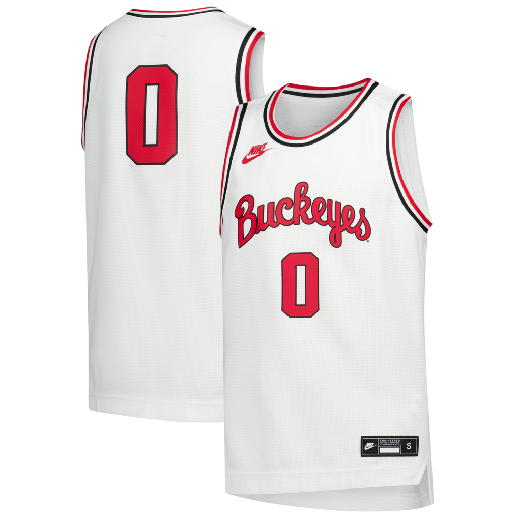 Youth Nike White Ohio State Buckeyes Replica Basketball Jersey - ujerseystore