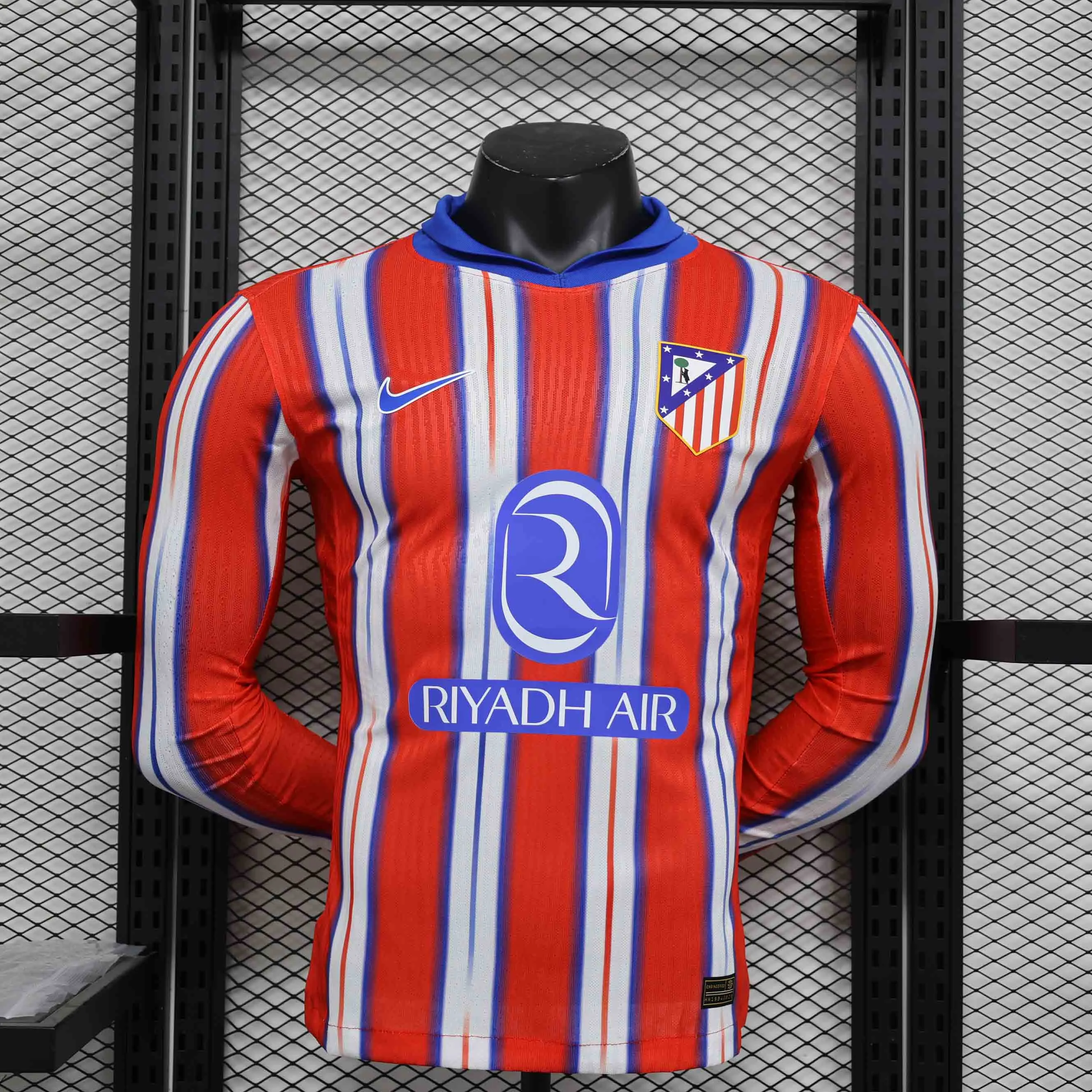 Soccer Jersey Atletico Madrid Home Long Sleeve Shirt 2024/25 - U-jersey