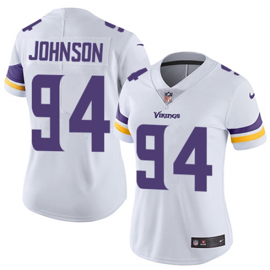 Women's Nike Minnesota Vikings #94 Jaleel Johnson Elite White NFL Jersey - Ujersey