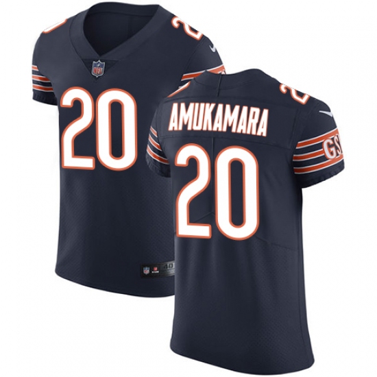 Men's Nike Chicago Bears #20 Prince Amukamara Navy Blue Team Color Vapor Untouchable Elite Player NFL Jersey
