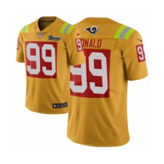 Men Los Angeles Rams #99 Aaron Donald Gold Nike City Edition Jersey - Ujersey