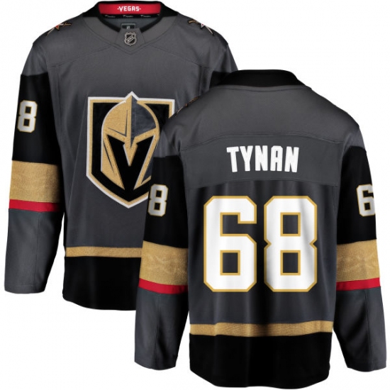 Youth Vegas Golden Knights #68 T.J. Tynan Authentic Black Home Fanatics Branded Breakaway NHL Jersey - Ujersey