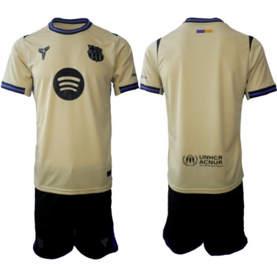 Men FC Barcelona 2026 Soccer Jerseys Beige BLANK