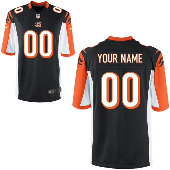 Men's Cincinnati Bengals Nike Black Custom Game Jersey