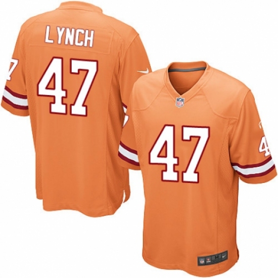 Youth Nike Tampa Bay Buccaneers #47 John Lynch Elite Orange Glaze Alternate NFL Jersey - Ujersey