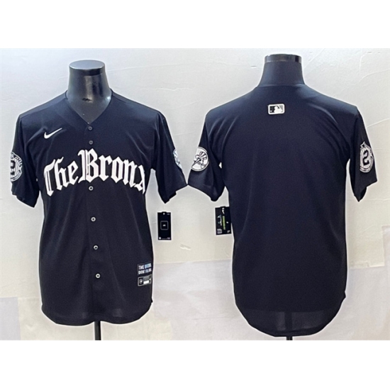 Men's New York Yankees Blank Black 'Gothic Legacy Edition' Vapor Premier Limited Stitched Baseball Jersey - Ujersey