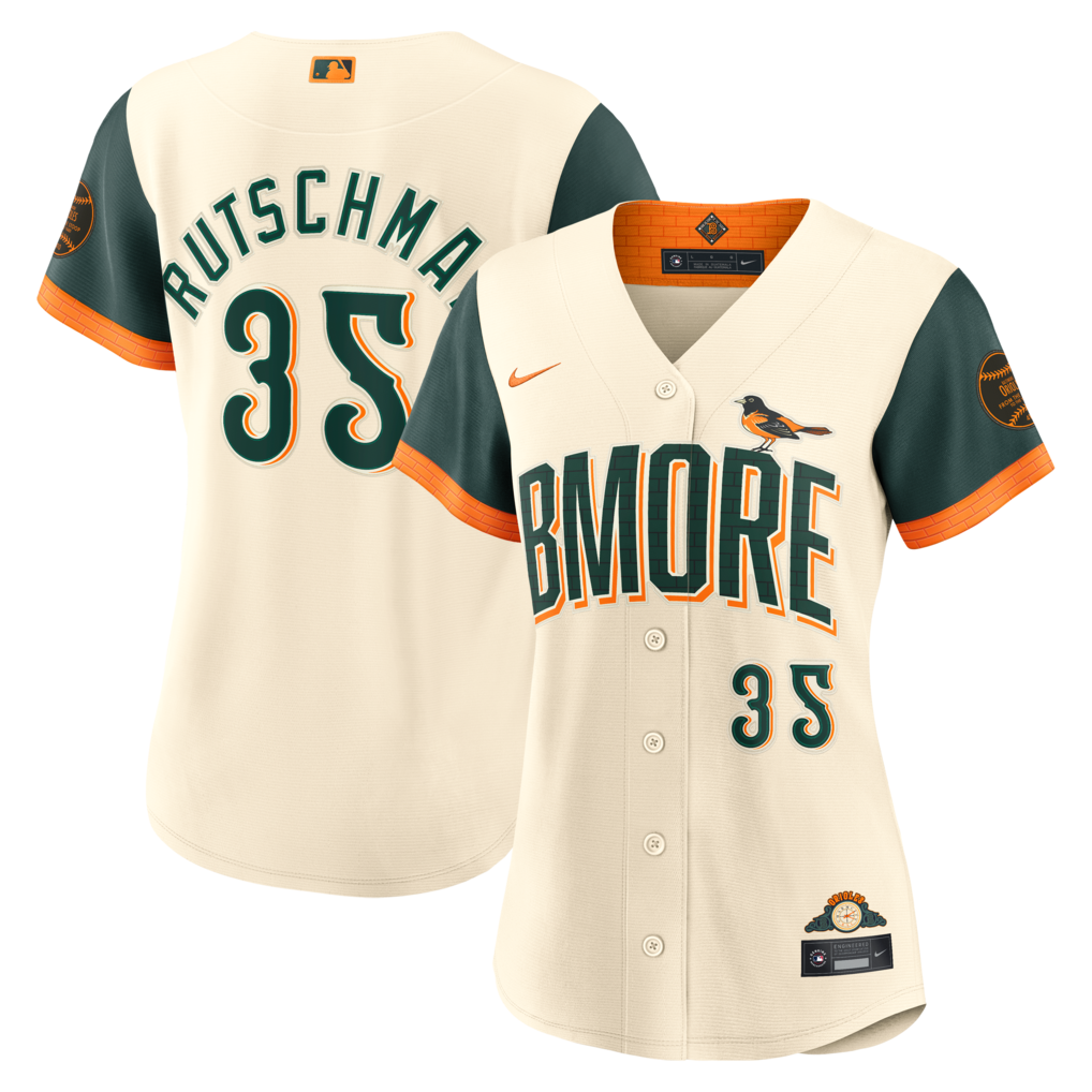 Women's Baltimore Orioles Adley Rutschman Nike Cream 2026 City Connect Stadium Jersey - Ujersey Shop