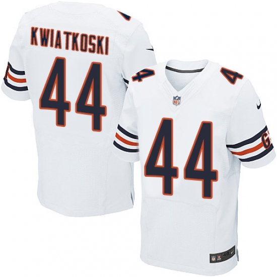 Men's Nike Chicago Bears #44 Nick Kwiatkoski Elite White NFL Jersey - Ujersey