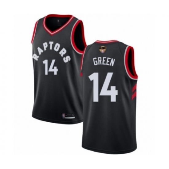 Women's Toronto Raptors #14 Danny Green Swingman Black 2019 Basketball Finals Bound Jersey Statement Edition - Ujersey